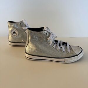 Converse Silver Sparkle High Tops Chuck Taylor All Star 3